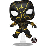 Funko POP! - Spider-Man: No Way Home - Unmasked Spider-Man Black Suit (Chase) AAA Anime Exclusive Vinyl Figure
