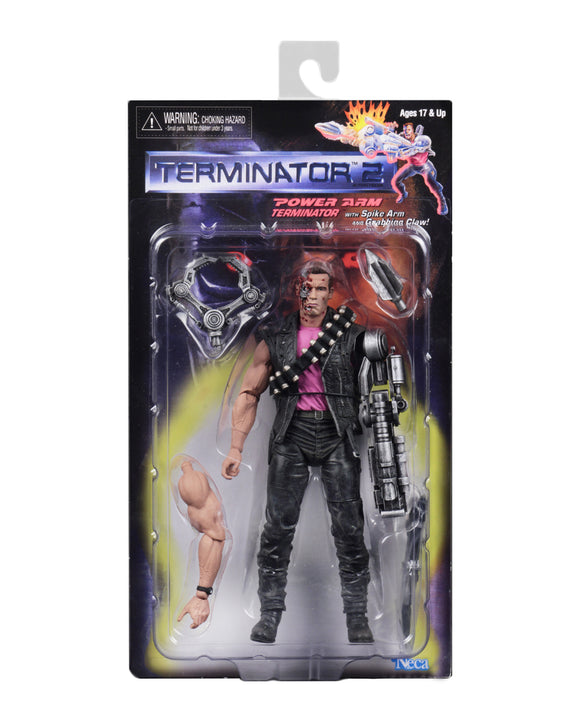 NECA Terminator 2 – 7″ Scale Action Figure – Kenner Tribute - Power Arm T-800
